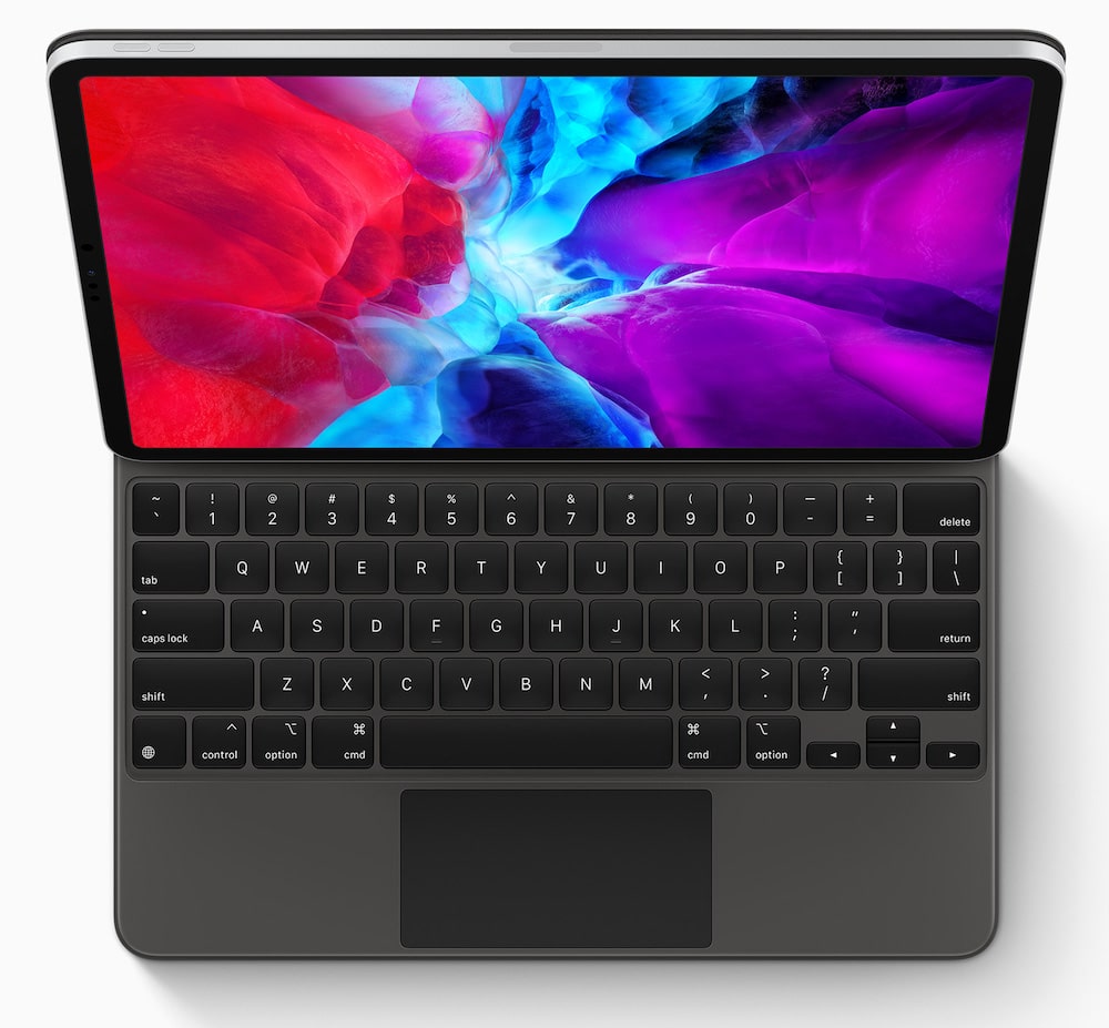 Novo iPad Pro com seu teclado com trackpad