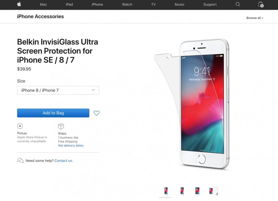 Página do protetor de tela Belkin pode ter confirmado o nome do novo smartphone da Apple