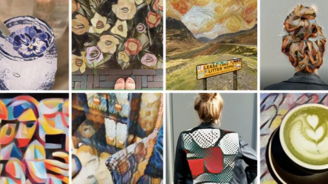 Imagens de divulgação do Art Transfer, novo recurso do app Google Arts & Culture