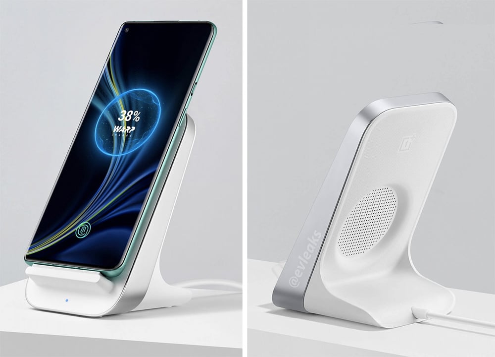 Imagens vazadas por Evan Blass mostram o carregador sem fio Warp Charge 30 Wireless da OnePlus