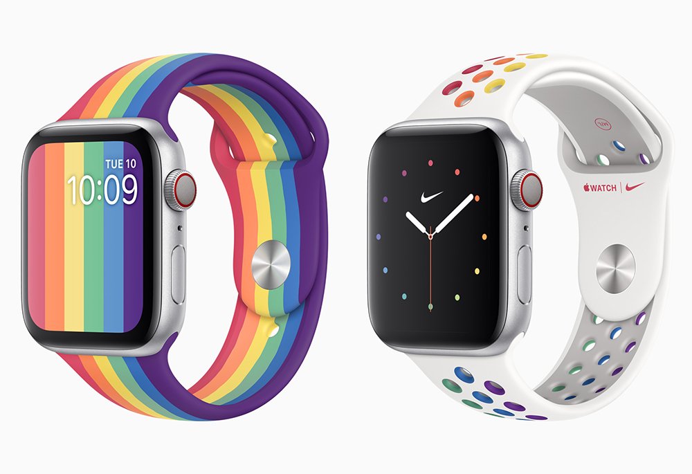 Novas pulseiras esportivas da Apple celebram o mês do Orgulho LGBTI