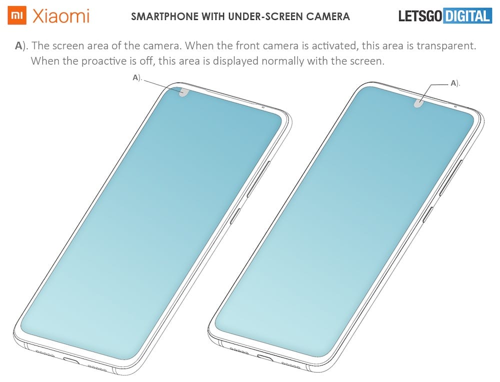 Patente mostra smartphone Xiaomi com a câmera atrás da tela