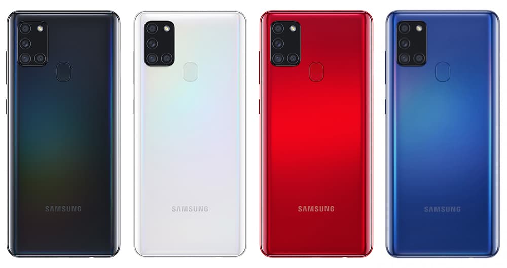 Cores do novo smartphone de entrada da Samsung