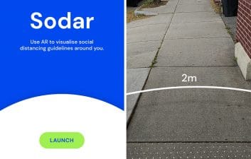 Sodar: app do Google mostra a distância social de 2 metros com RA