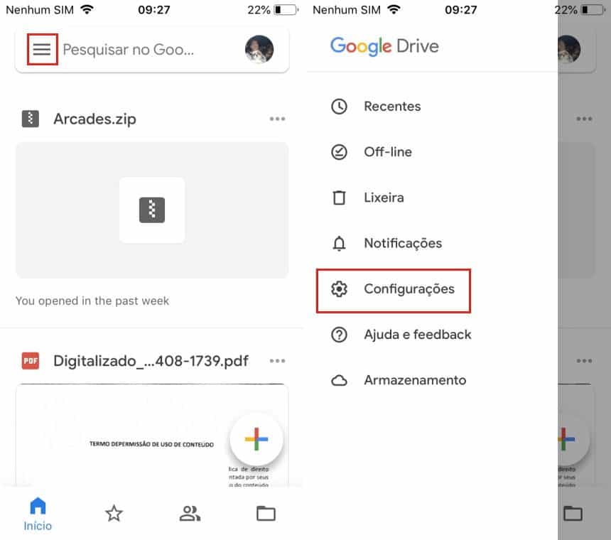 Dica Google Drive, como habilitar a autenticação com Touch ID e Face ID no iPhone