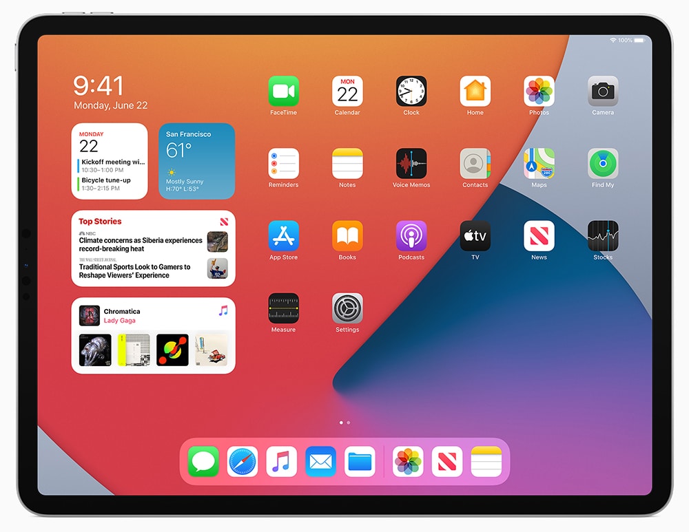 Widgets no iPadOS 14