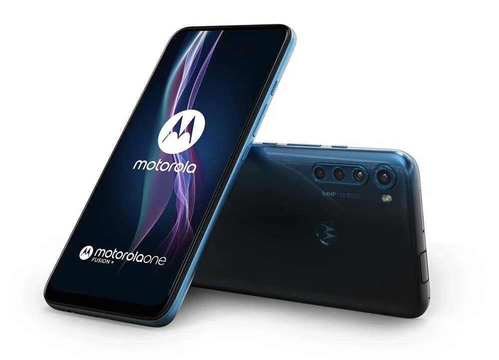Versão azul do Motorola One Fusion+