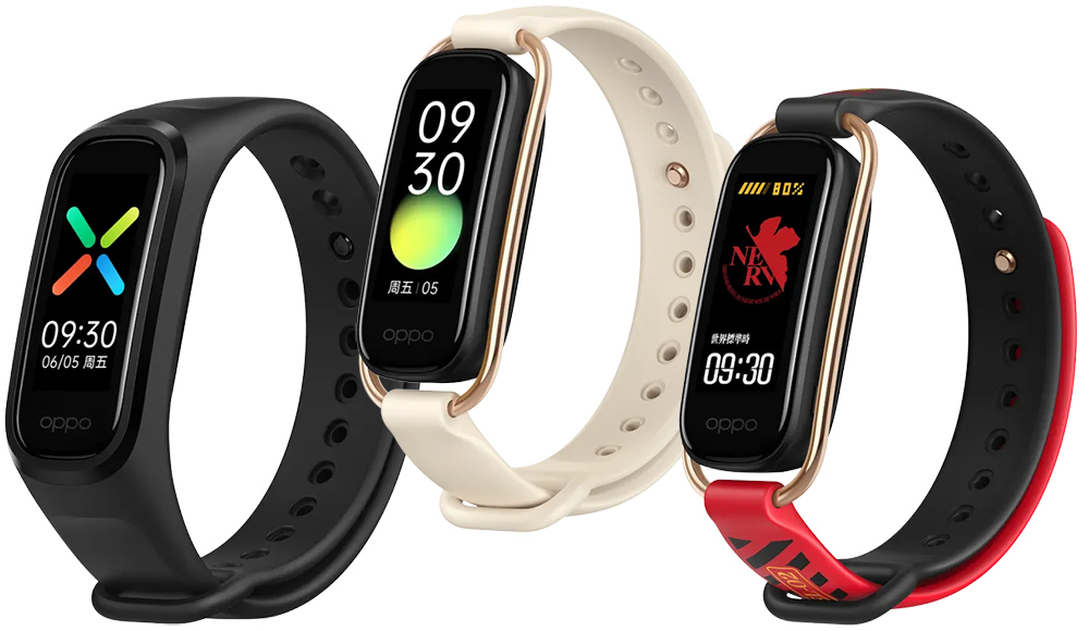 Oppo Band nas versões normal, fashion e EVA