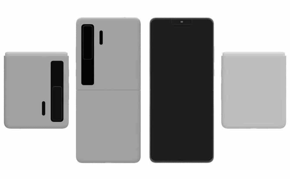 Patente de smartphone dobrável da Huawei