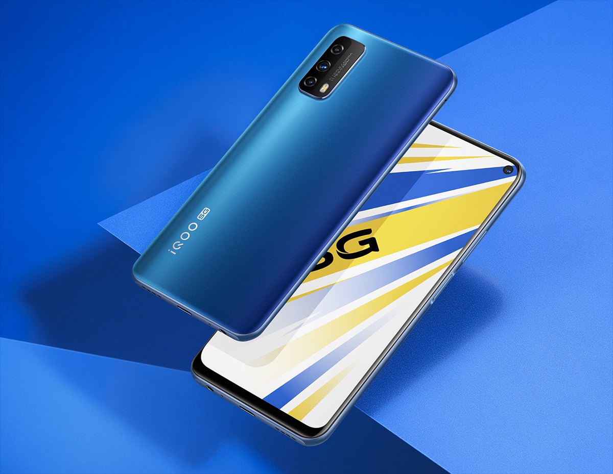 iQOO Z1x na cor azul