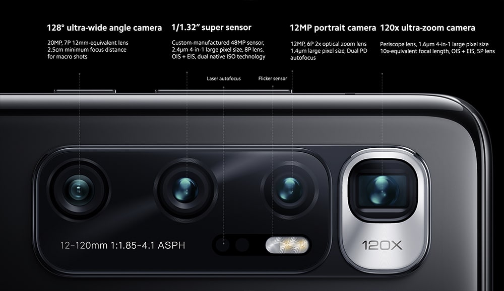 Câmera com zoom de 120x é outro destaque do novo smartphone da Xiaomi