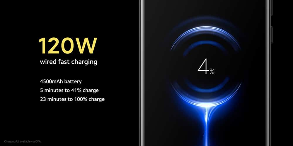 Carregamento de 120 watts é um dos destaques do novo smartphone da Xiaomi