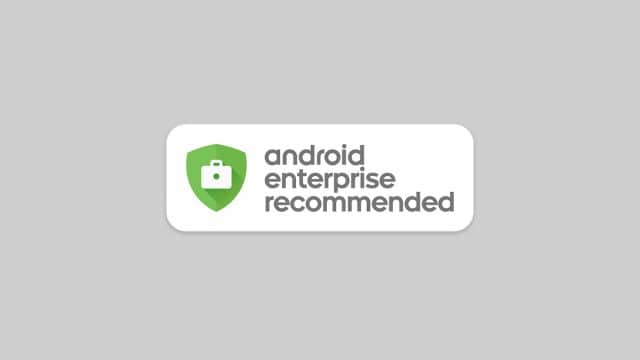 Site Android Enterprise Recommended mostra até quando dura suporte para equipamentos