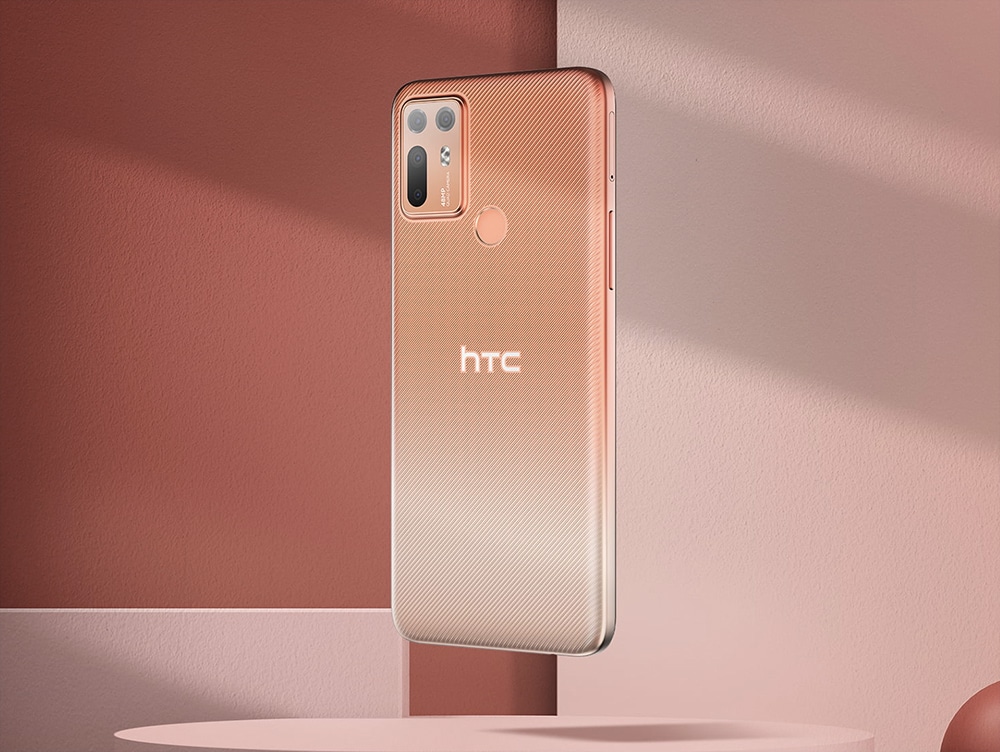 HTC Desire 20+ na cor laranja