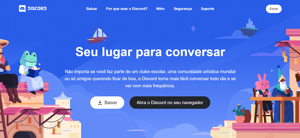 Discord testa compartilhar tela em Android