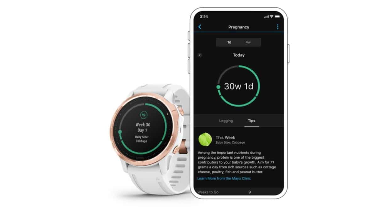 Garmin Smartwatches gravidez