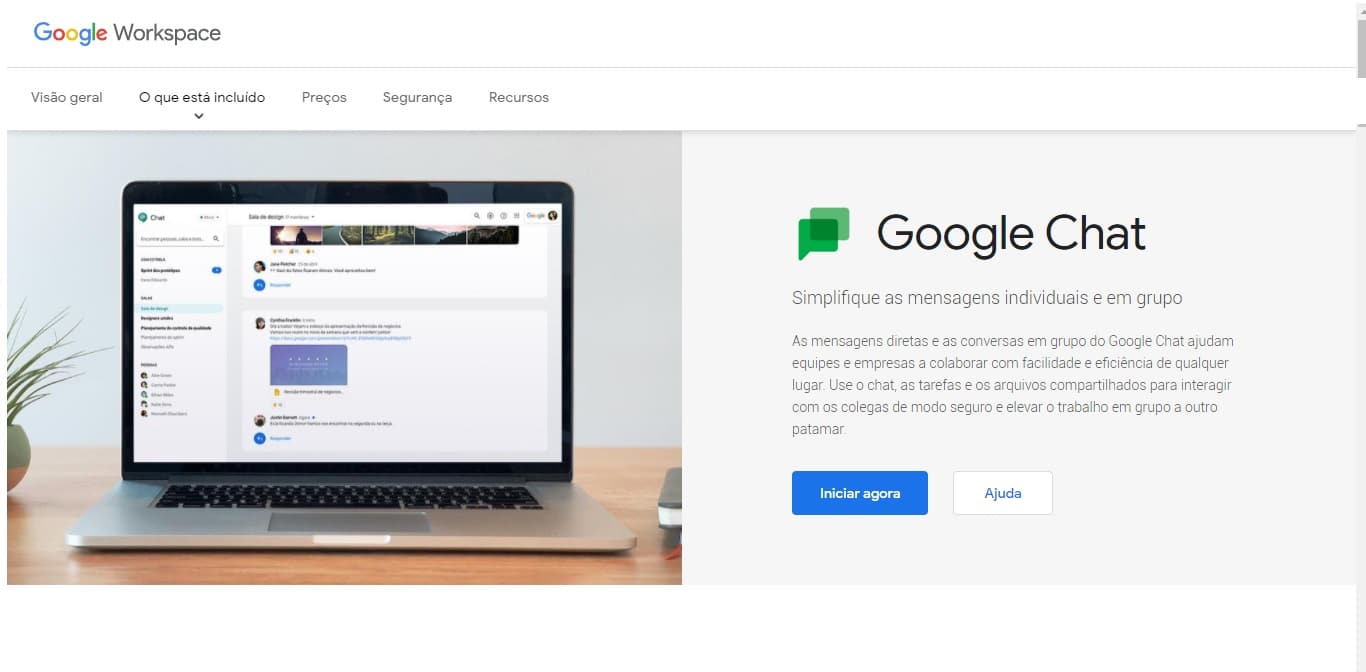 Print Google Chat (Arte: Zirlene Lemos/Vida Celular)