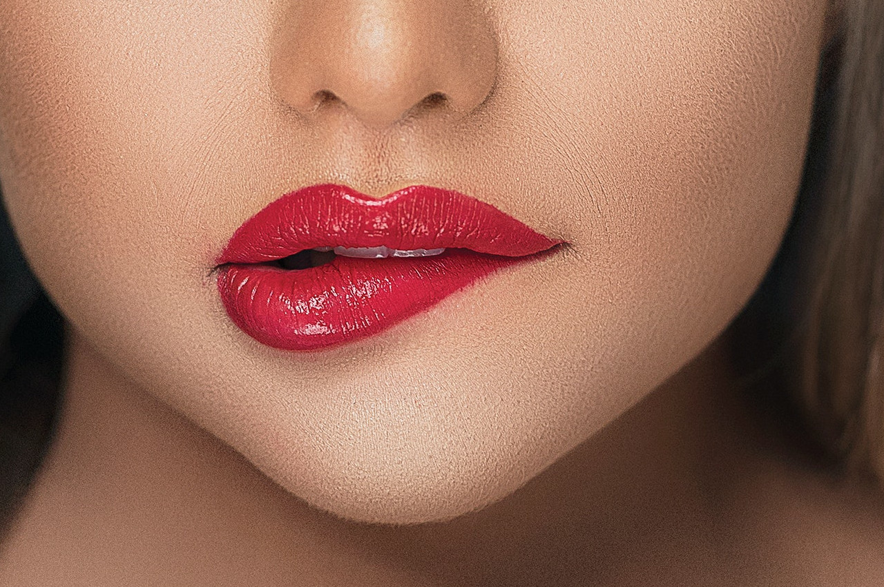 Boca com batom