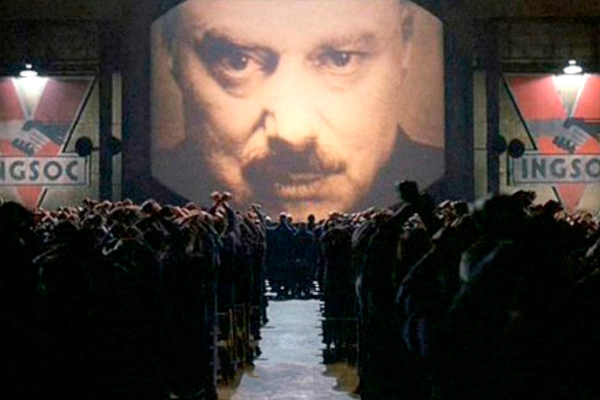 Imagem: Big Brother no filme 1984, dirigido por Michael Radford