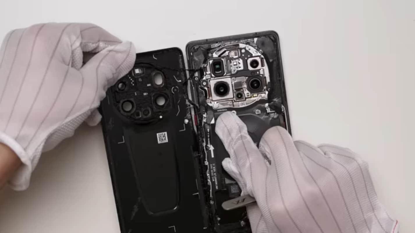 Tempo fabricar celular Huawei desmontado