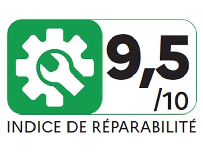 Selo de reparabilidade que vai ser usado em eletrônicos na França a partir de janeiro de 2021 (Reprodução)