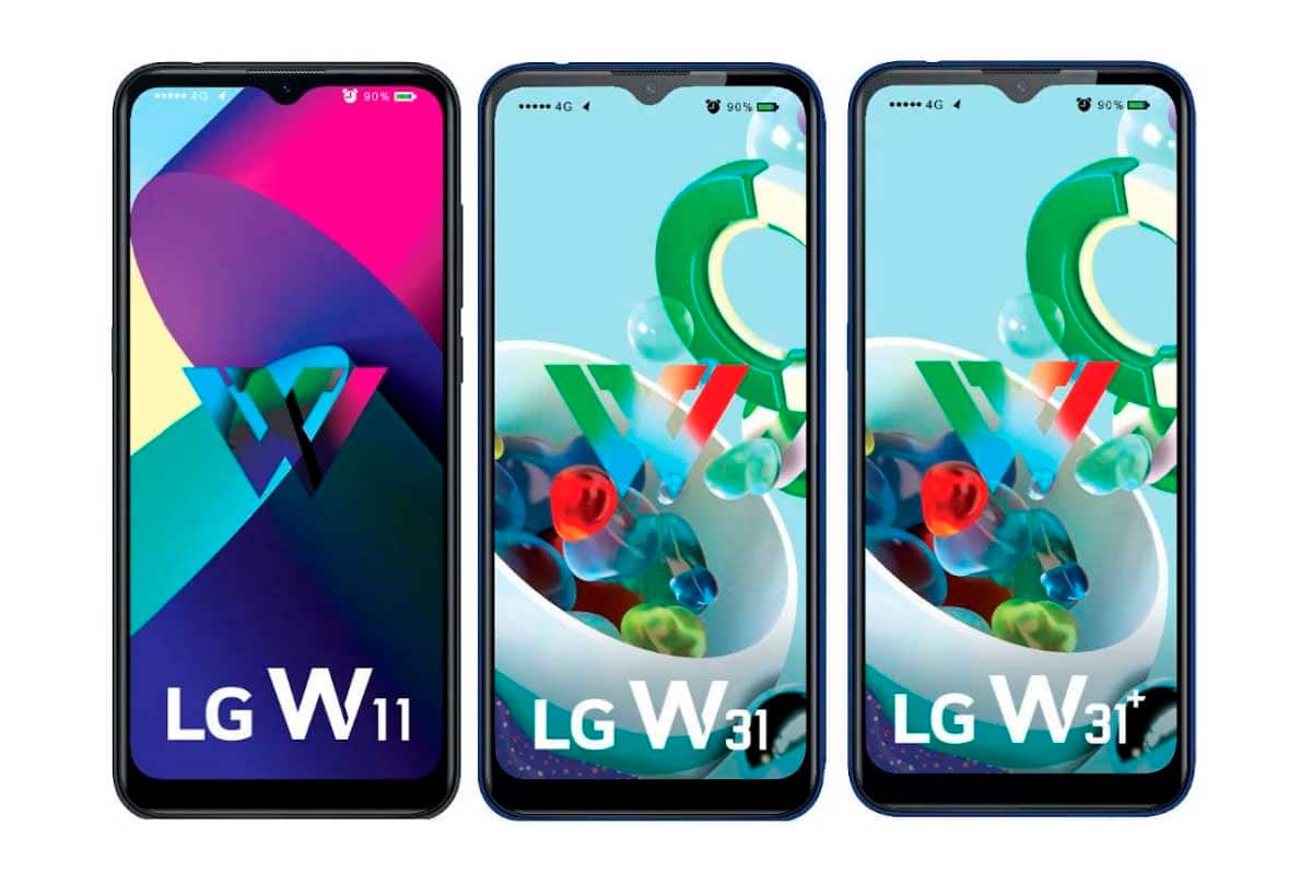 LG W11, LG W31 e LG W31+