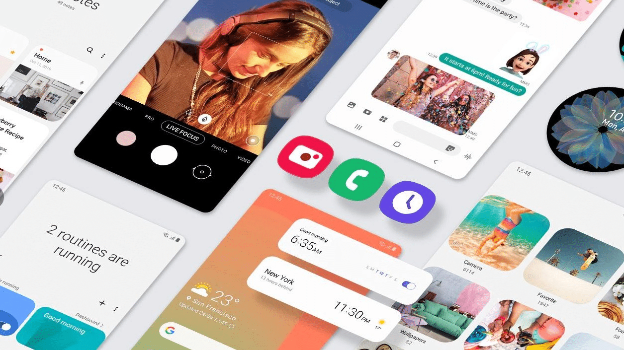 Interface One UI 3.0