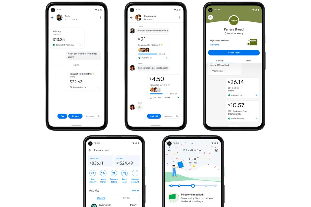Celulares exibindo conta Plex.