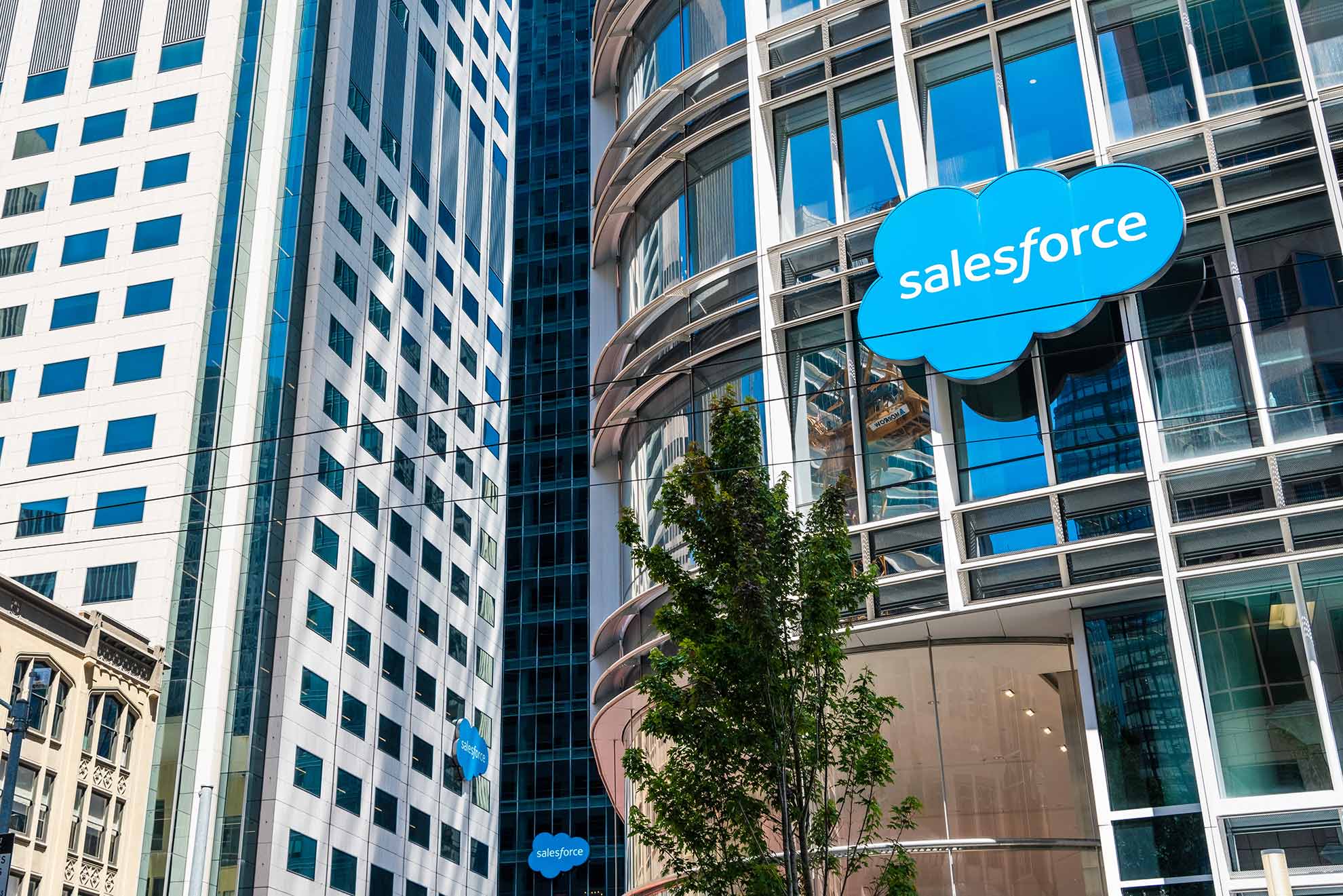 Fachada da Salesforce em em San Francisco empresa quer comprar o Slack - Divulgação Salesforce