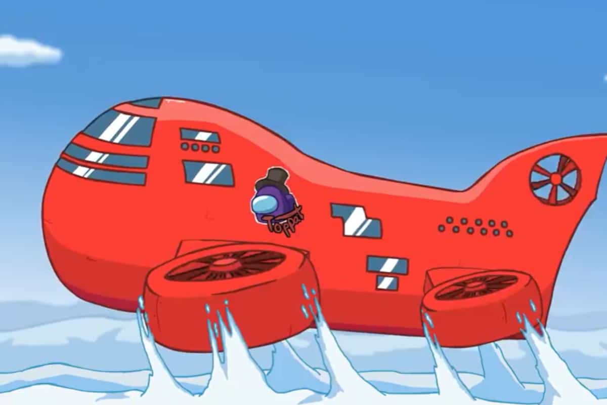 Imagem do novo mapa Airship do Among Us