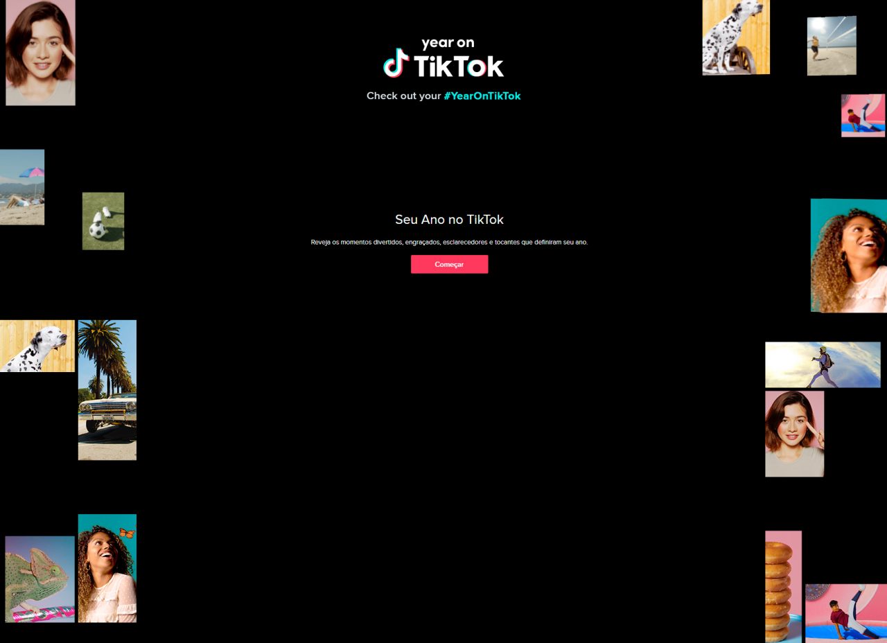 Retrospectiva do ano no TikTok