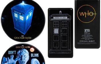 Power bank e carregador sem fio inspirados na série Doctor Who