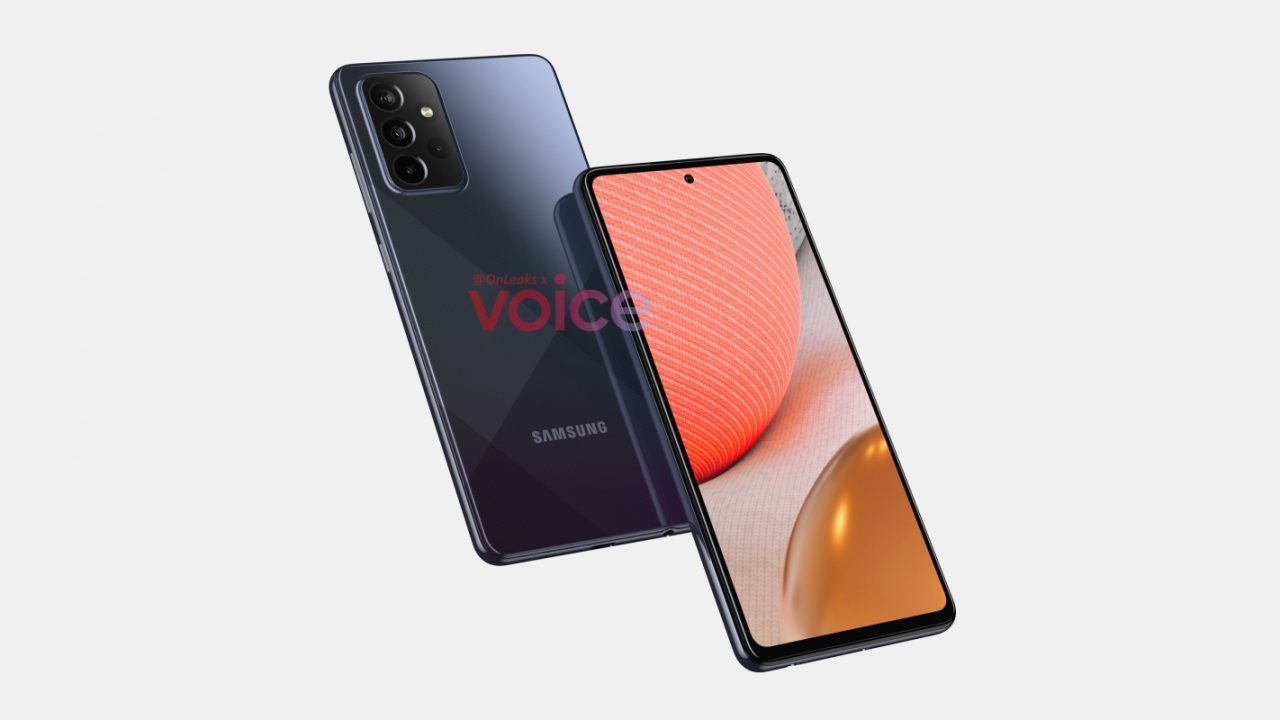 Imagens renderizadas mostram como será o Samsung Galaxy A72 5G, previsto para janeiro