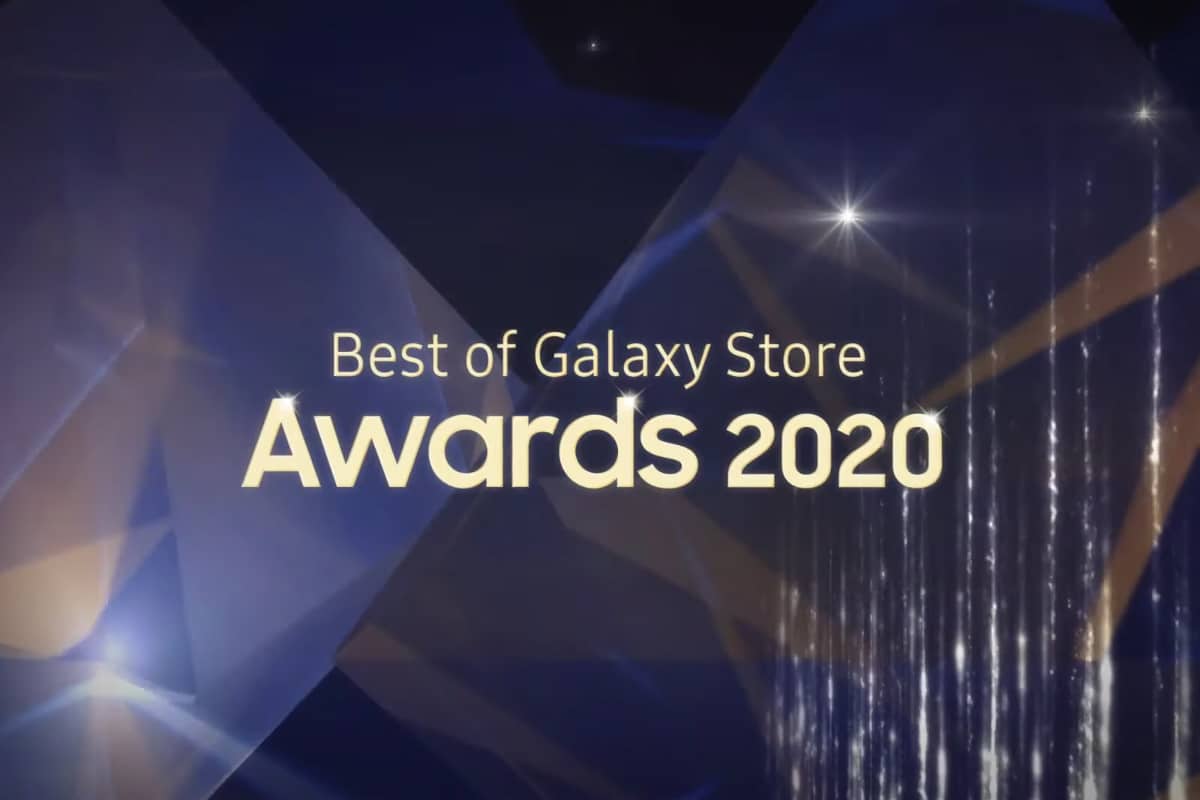 Celebração dos vencedores do Galaxy Store Awards 2020