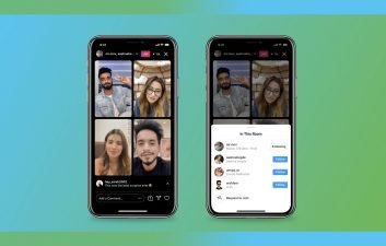Instagram Live Rooms agora permite lives com 4 pessoas