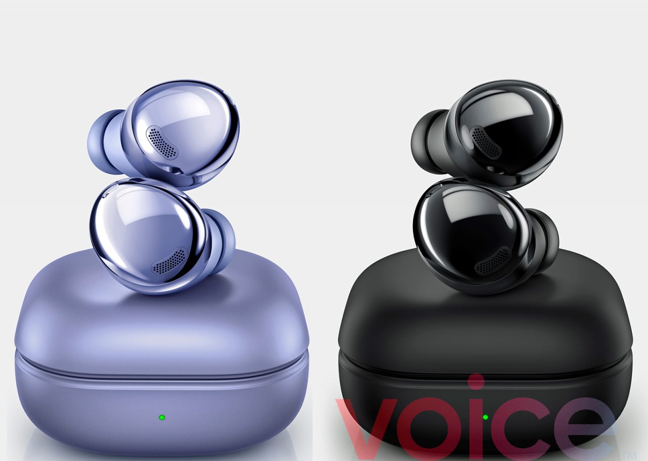 Imagem mostra novos Samsung Galaxy Buds Pro, em preto, branco e prata - aparelho será lançado junto com o Galaxy S21