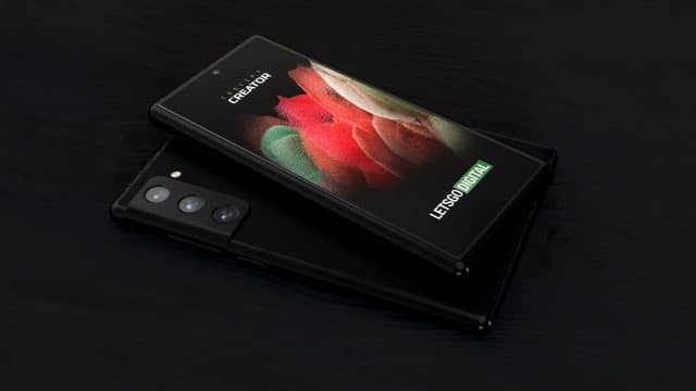 Renderização em 3D de Smartphone Samsung extensilve Dual Slide