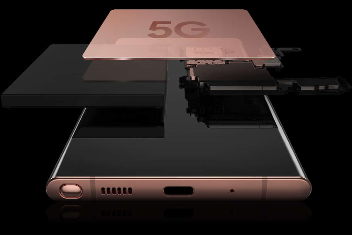 visão explodida do Galaxy Note 20