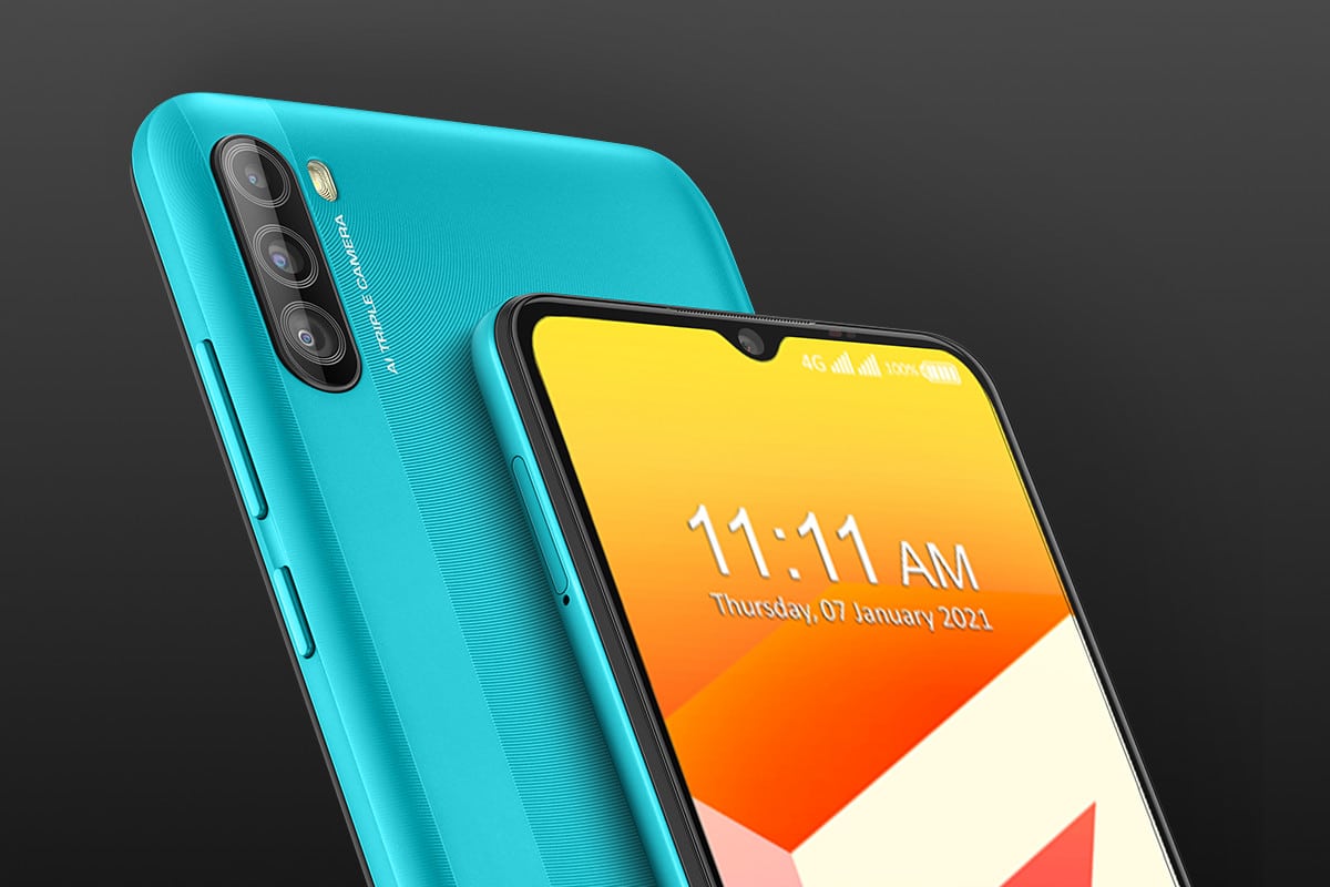 Imagem do modelo Z6 dos celulares personalizáveis da Lava