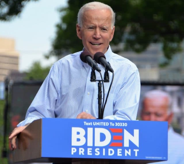 Joe Biden durante campanha presidencial na Flórida, em 2019