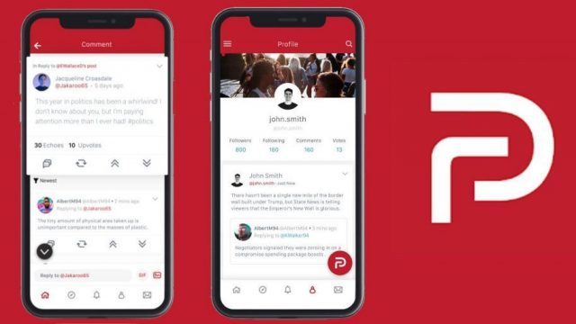 Parler, a rede social bloqueado no Google e na Apple