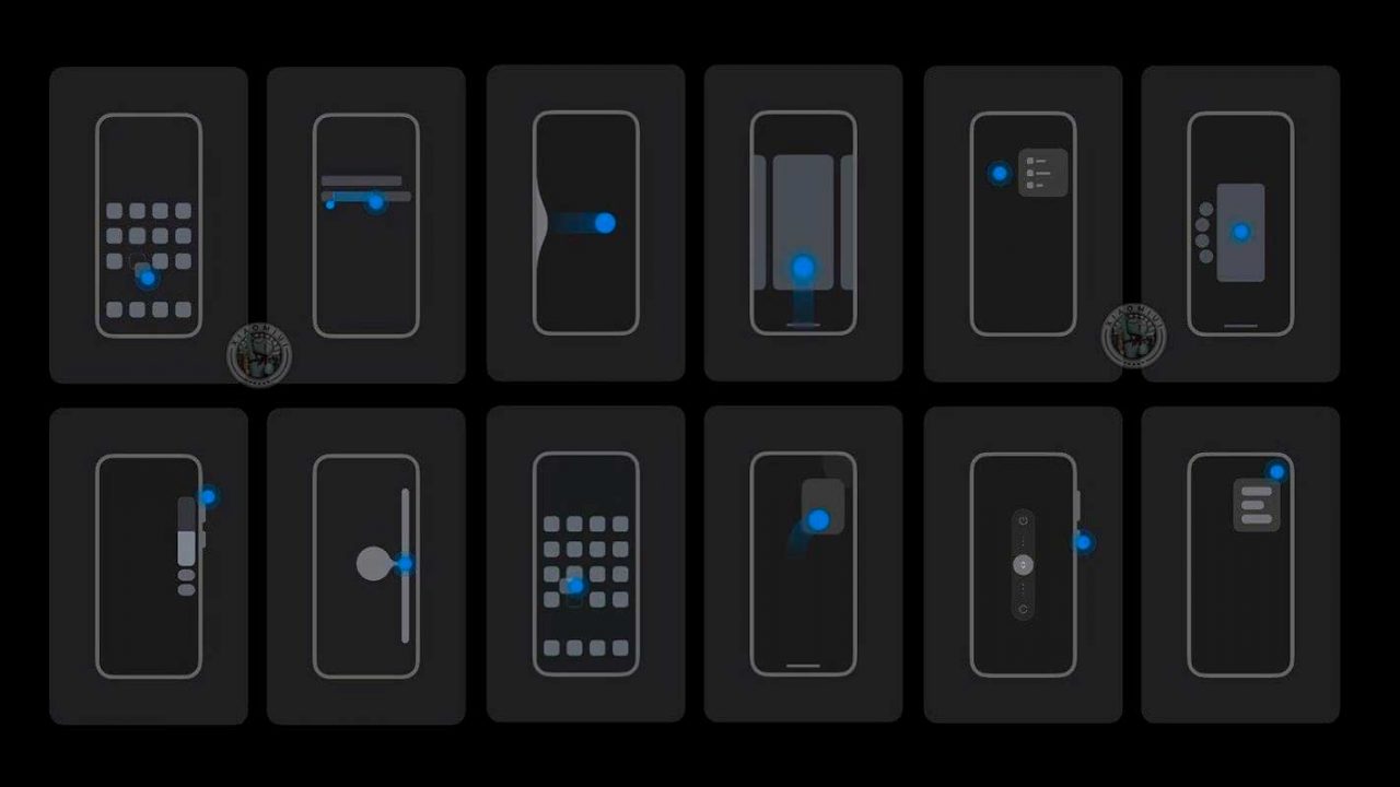 Xiaomi trabalha em um novo sistema de reconhecimento de gestos para MIUI 12.5 - sistema háptico deve chegar aos smartphones em breve. Montagem: XiaomiUI/Vida Celular