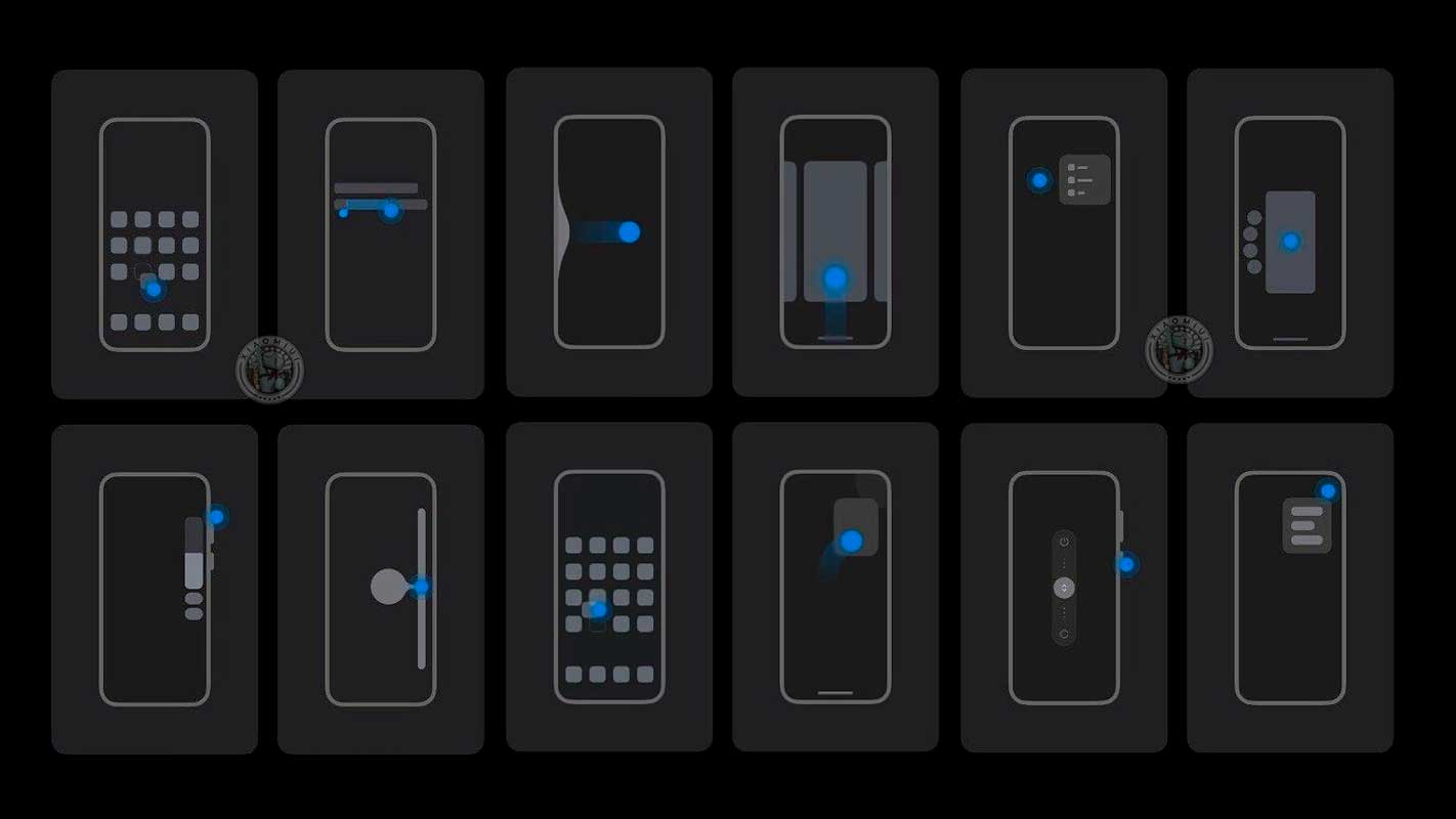 Xiaomi trabalha em um novo sistema de reconhecimento de gestos para MIUI 12.5 - sistema háptico deve chegar aos smartphones em breve. Montagem: XiaomiUI/Vida Celular