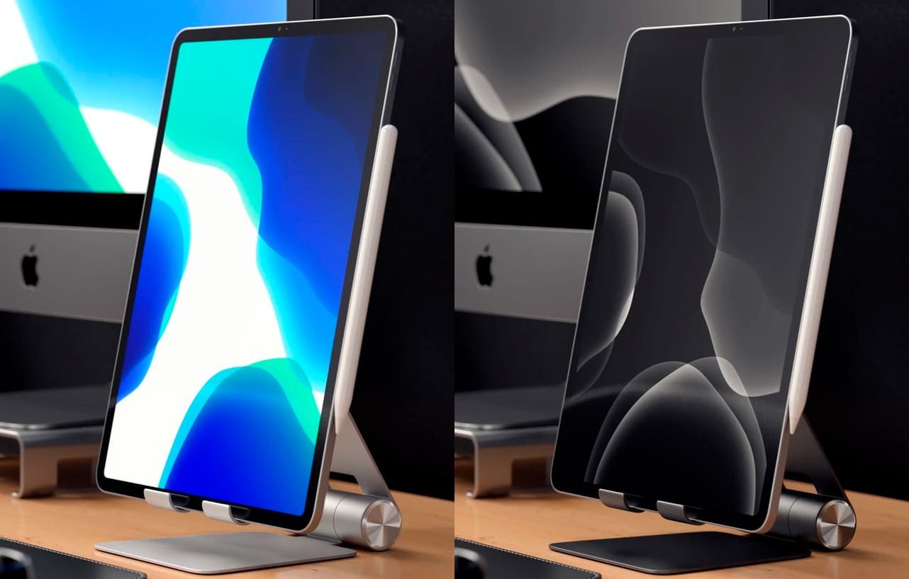 suporte Satechi com um iPad