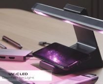 Luminária Targus UV-C desinfeta celulares, teclados e outros objetos