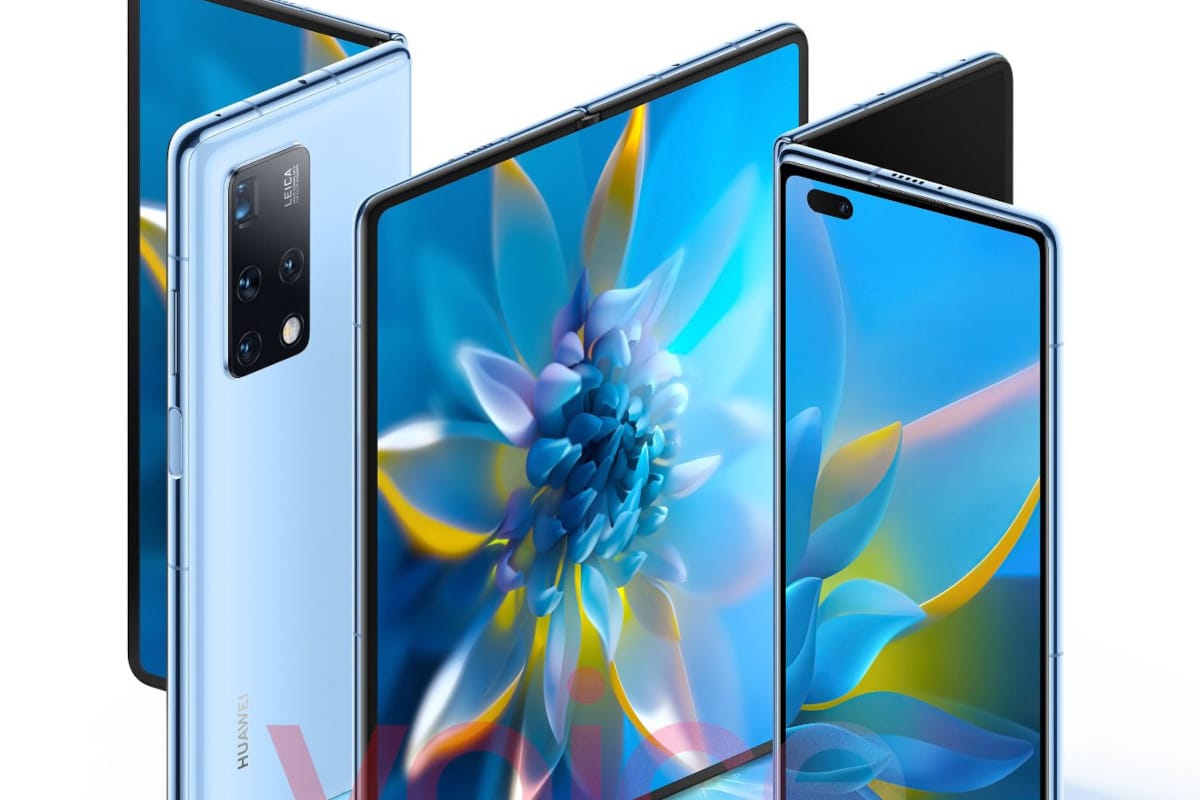 Primeiras imagens vazadas do celular dobrável Huawei Mate X2