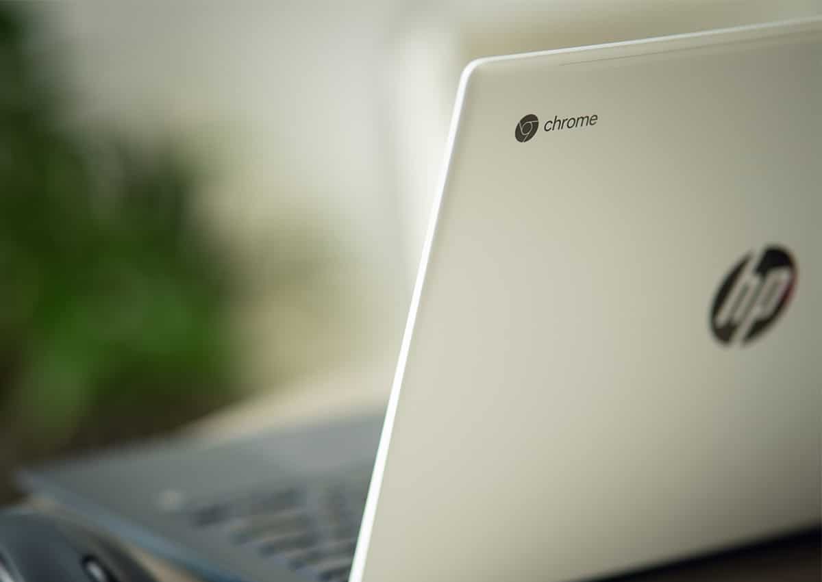 Imagem de um Chromebook da marca HP