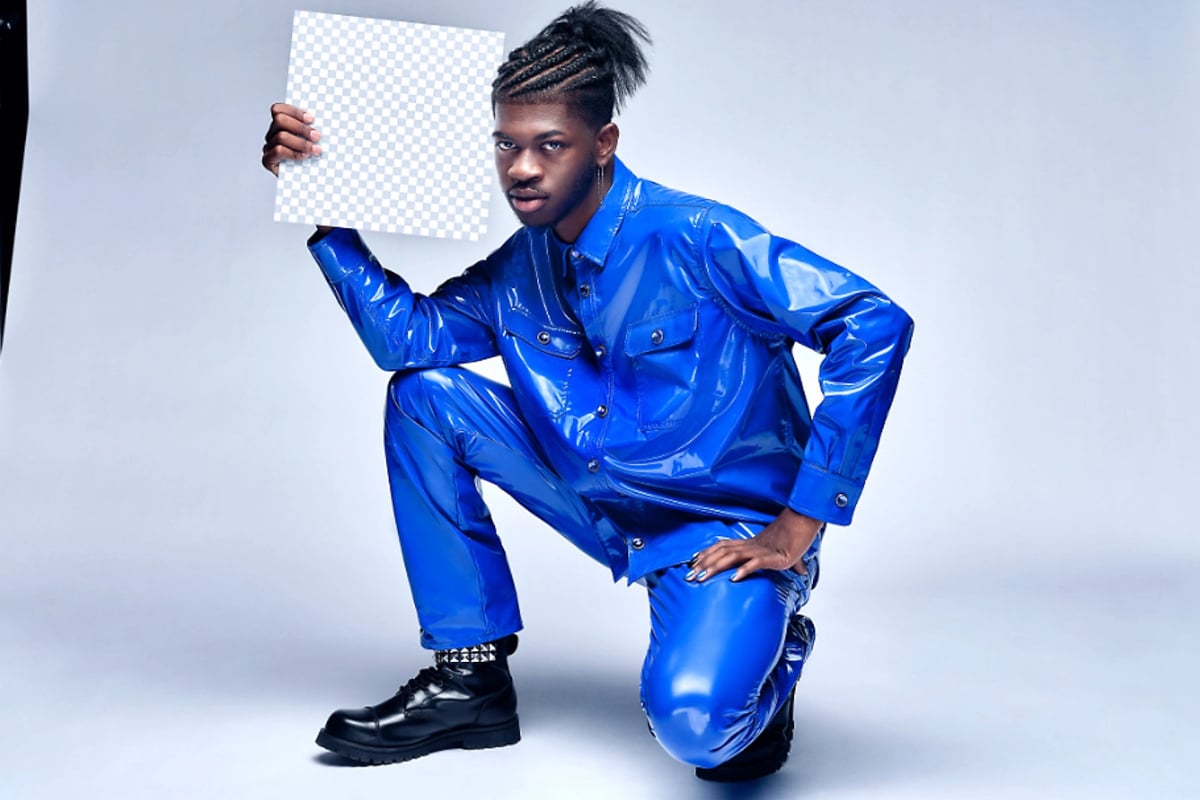 Imagem de Lil Nas X para seu concurso com a Adobe