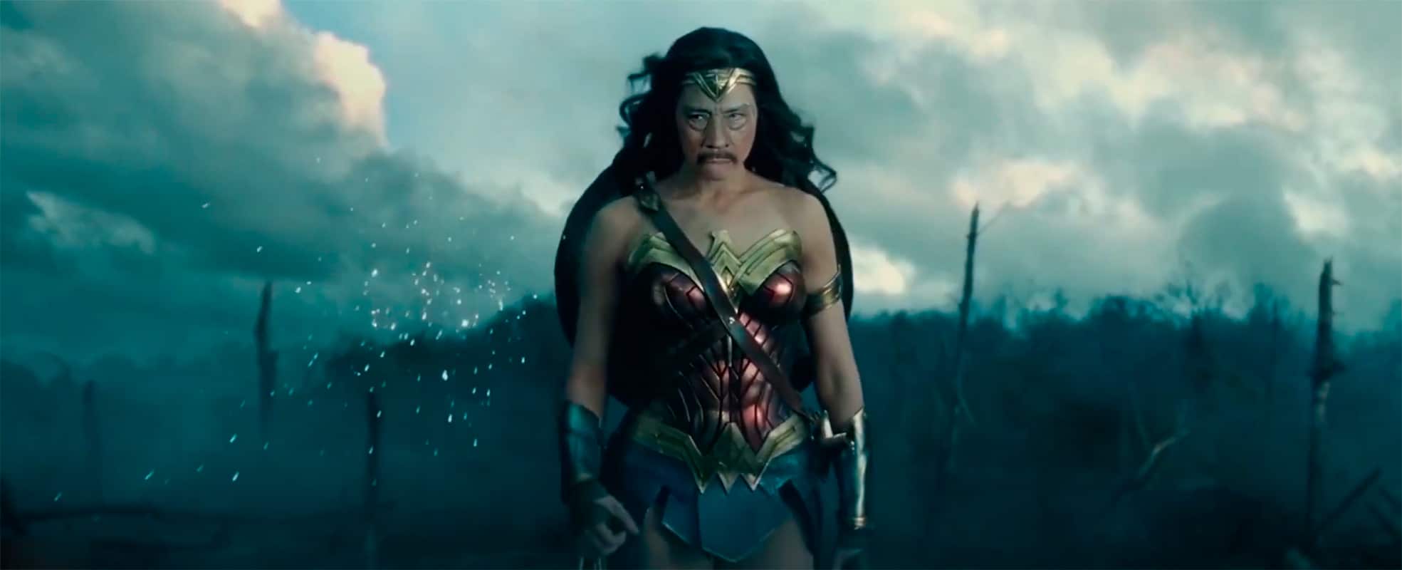 Mulher Maravilha vira Danny Trejo em deepfake, Confira. Reprodução: Pooj's Variety Hour/YouTube