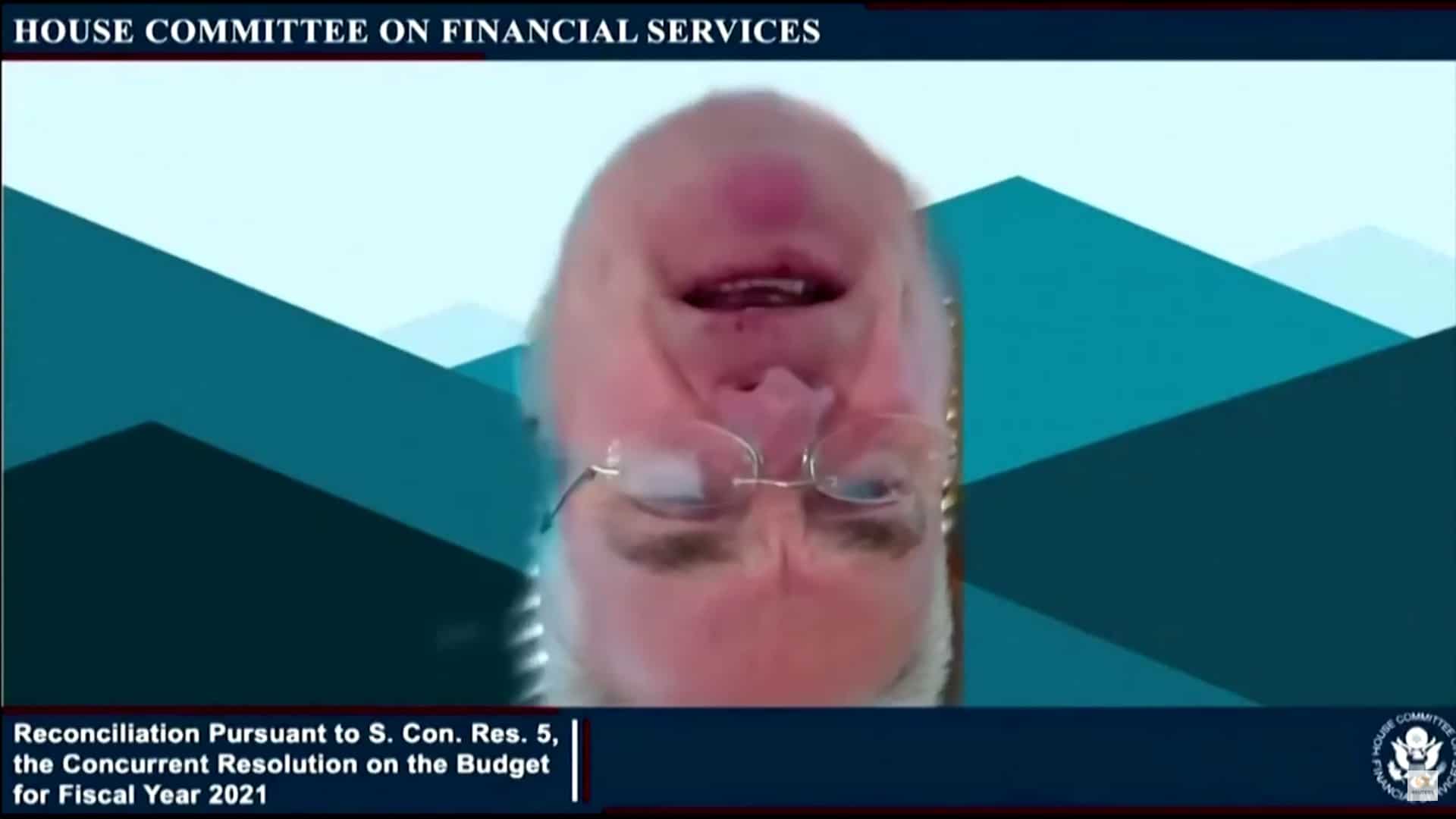 Congressista americano no Zoom